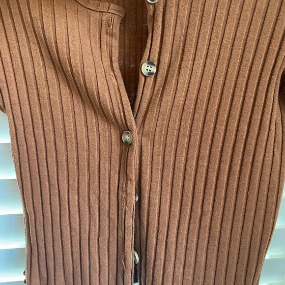 Altar'd State Rust Ribbed Cardigan - Picture 3 of 4